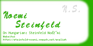 noemi steinfeld business card